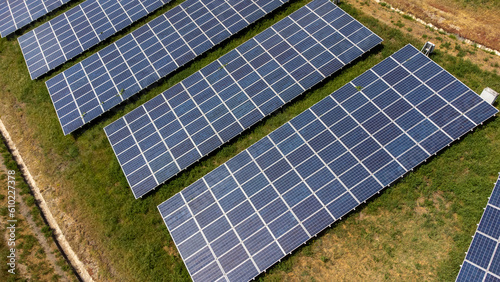 solar panels on the field