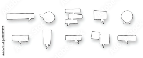 Hand Drawn Bubble Chat Doodle Vector Format. Our icons are perfect to your presentations, social media posts, infographics, websites, and more.