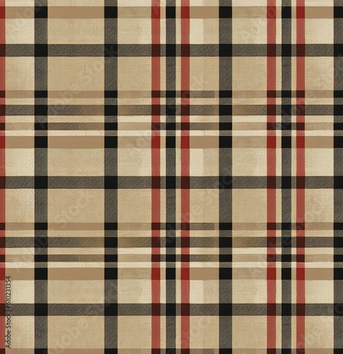 Seamless abstract tartan plaid pattern, Ideal for printing onto fabric and paper or decoration, created by generative AI