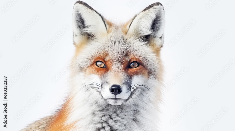 Fototapeta premium red fox isolated on white