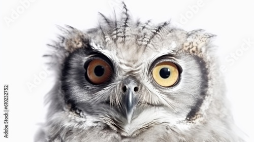 portrait of a horned owl