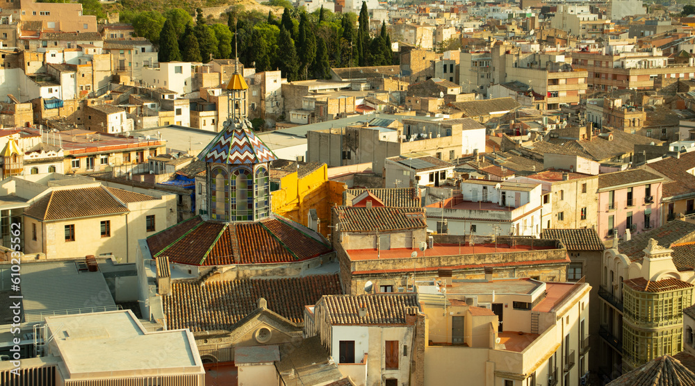 View on Tortosa city in Spain