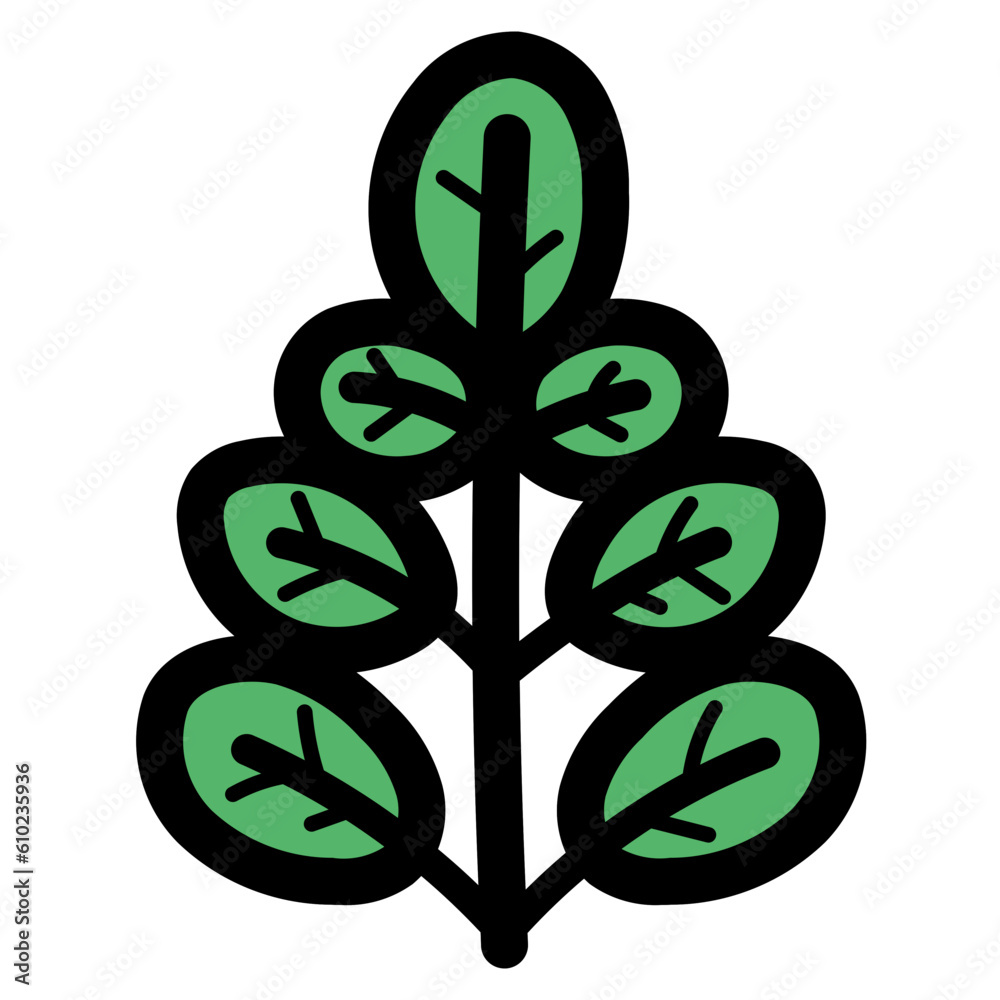 moringa filled outline icon style