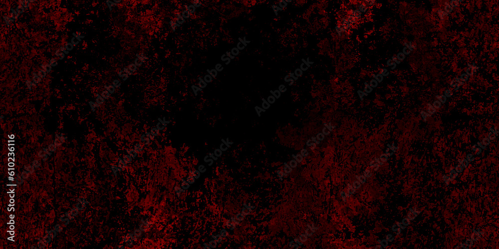 Red grunge background with scratches and cracks. Texture, wall, concrete texture background with space