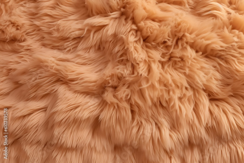 Closeup shoot of fluffy faux fur background texture