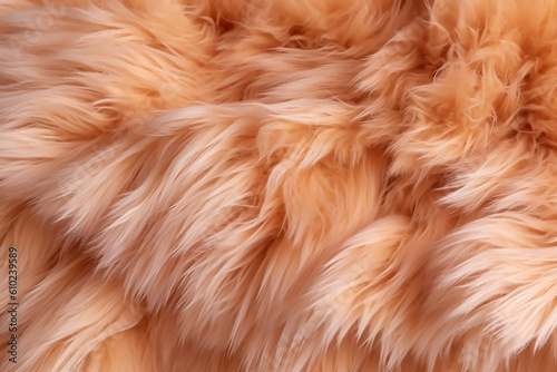 Closeup shoot of fluffy faux fur background texture
