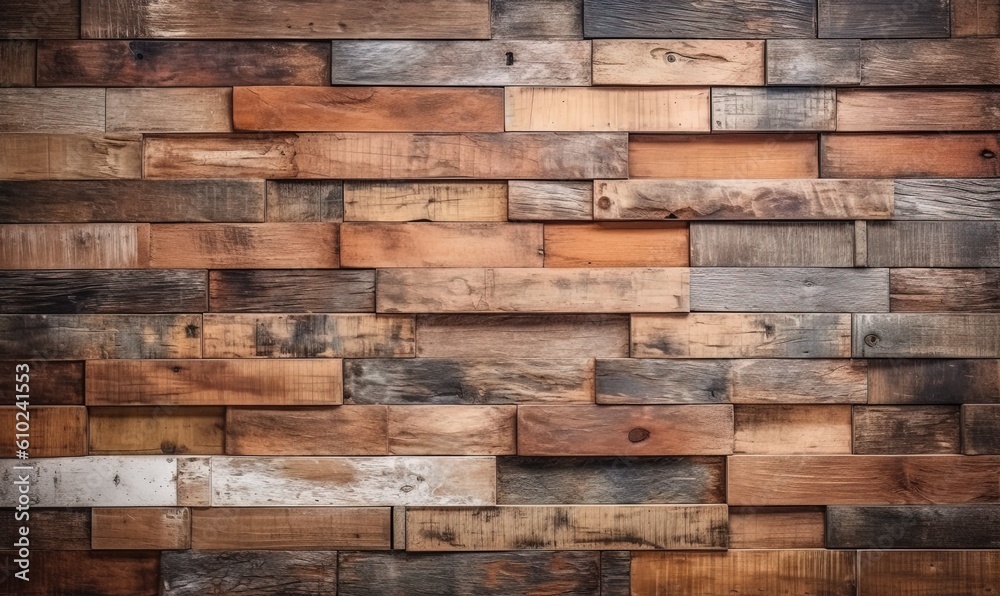 Wood Tiles arranged to create a Rectangular Wall. 3D Render Bricks. Natural Background formed from Timber Blocks. Wood Tiles arranged to create a Rectangular Wall. 3D Render Bricks. Natural Background formed from Timber Blocks.