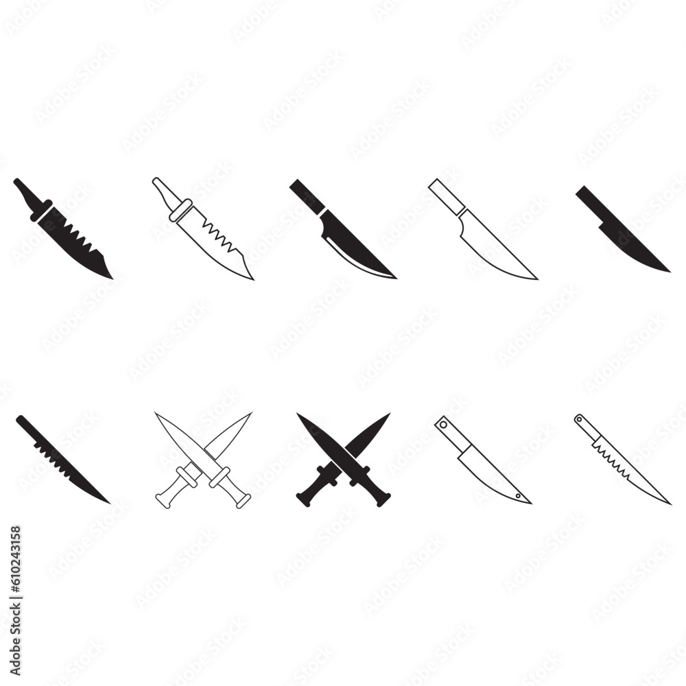 knife icon vector knife icon vector