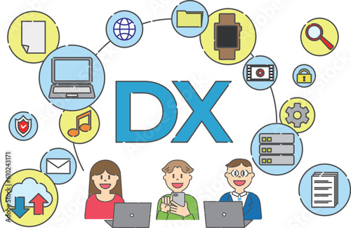 クラウド　イラストセット01　カラー