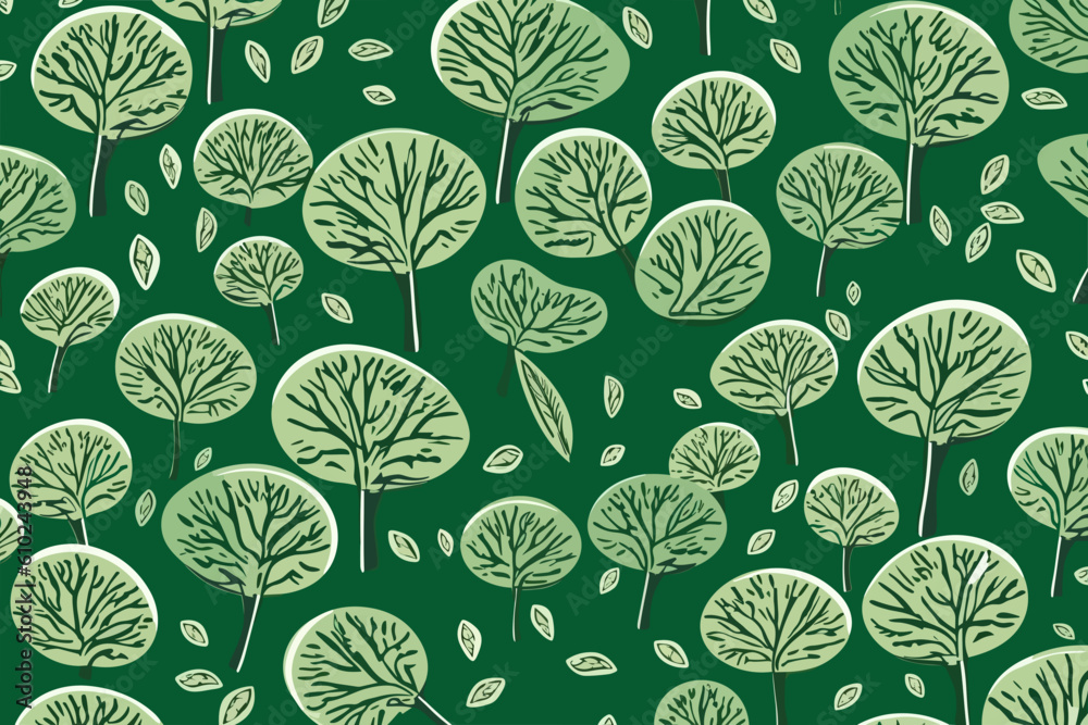 Doodle inspired Money tree pattern pattern, cartoon sticker, sketch ...