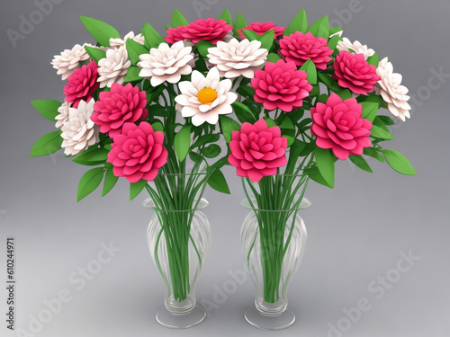 3D Flowers Realistic, Ai Genarated tools use Flowers Illustrations