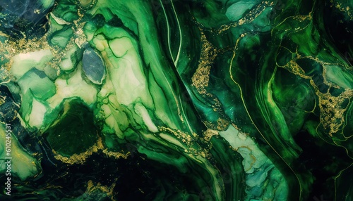 Abstract liquid green luxury marble texture, premium background