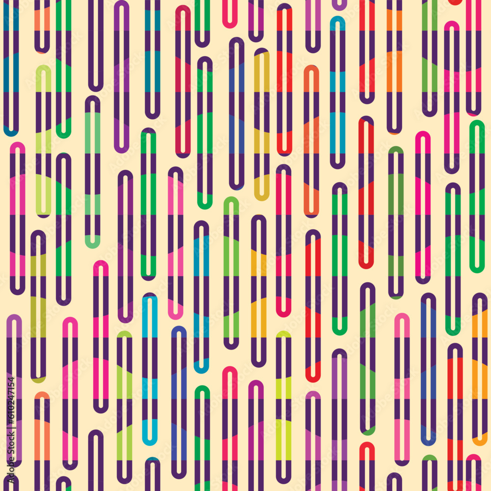 Multicolor Optical Illusion Contoured Strokes Pattern Multicolor Optical Illusion Contoured Strokes Pattern