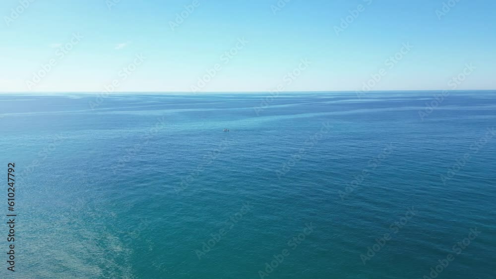 Gorgeous aerial view of the sea. Drone view over the ocean. Concept of summer, vacation, and tourism. Gorgeous aerial view of the sea. Drone view over the ocean. Concept of summer, vacation, and tourism.