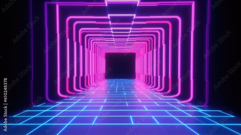 Neon Light Tunnel Neon Light Tunnel