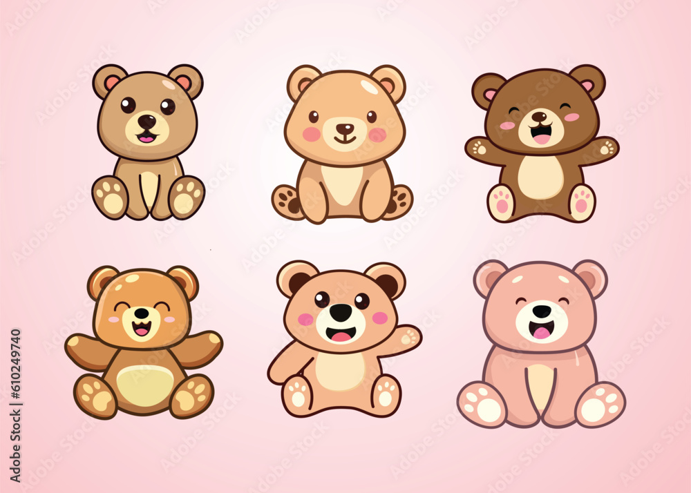 Adorable bear vectors for kids. Perfect for books, posters and playful designs. Bring joy to your projects. Adorable bear vectors for kids. Perfect for books, posters and playful designs. Bring joy to your projects.