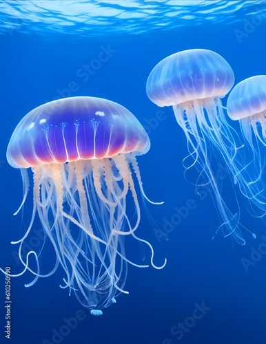 jelly fish in the sea - Ai © Impress Designers