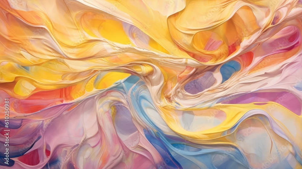 Obraz premium Dynamic Gradient Colored Fabric Background for Artistic Works