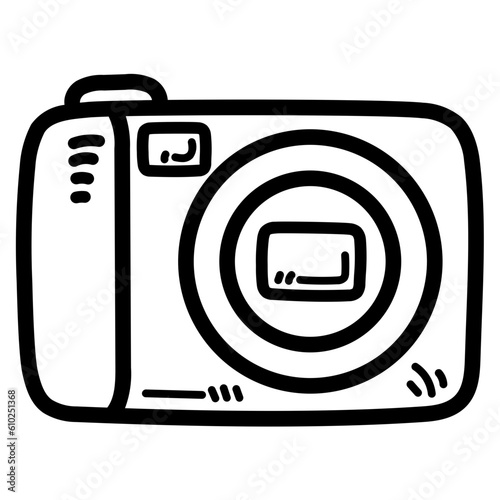 camera line icon style