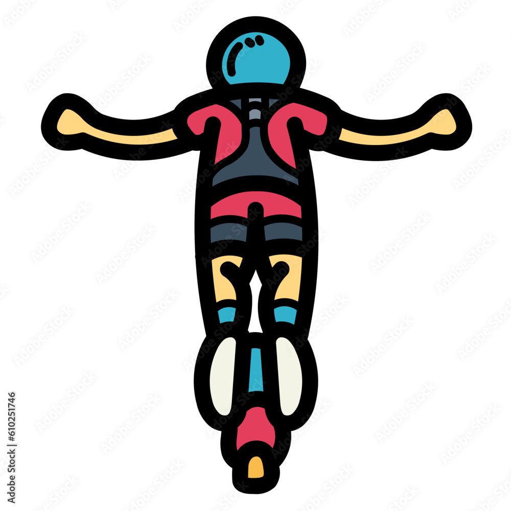 bungee jump filled outline icon style bungee jump filled outline icon style