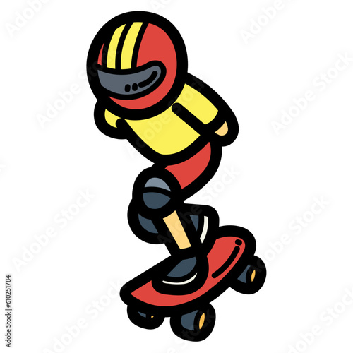 longboard filled outline icon style