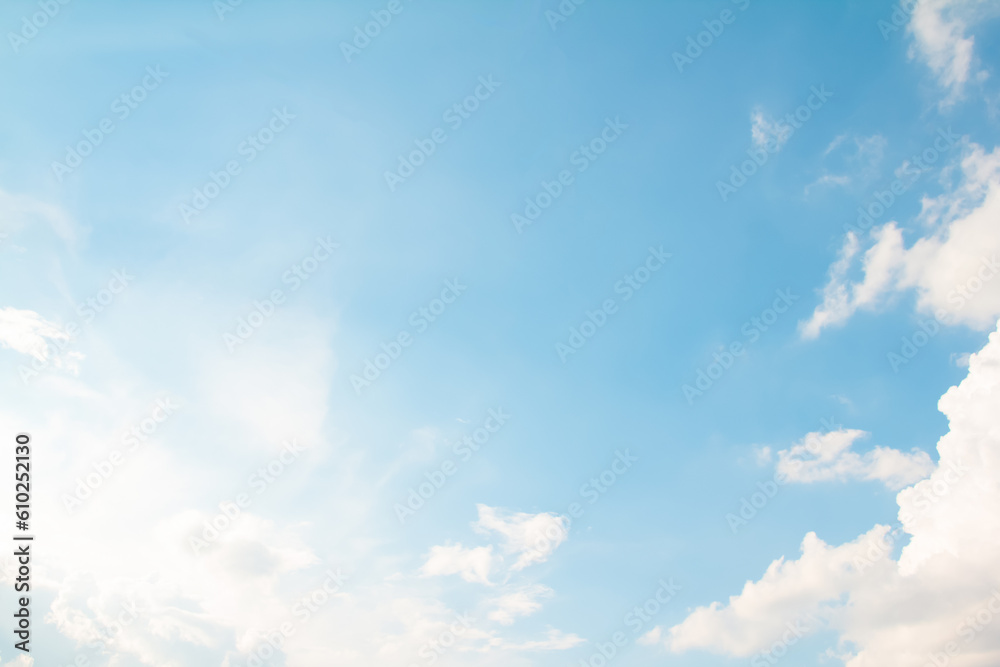 Blue sky and clouds in the weather day outdoor nature environment abstract background