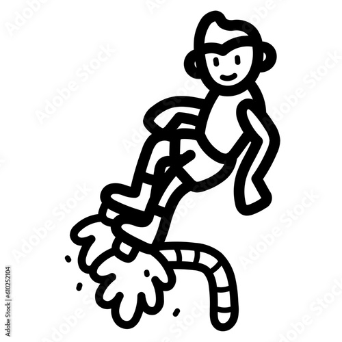 flyboard line icon style