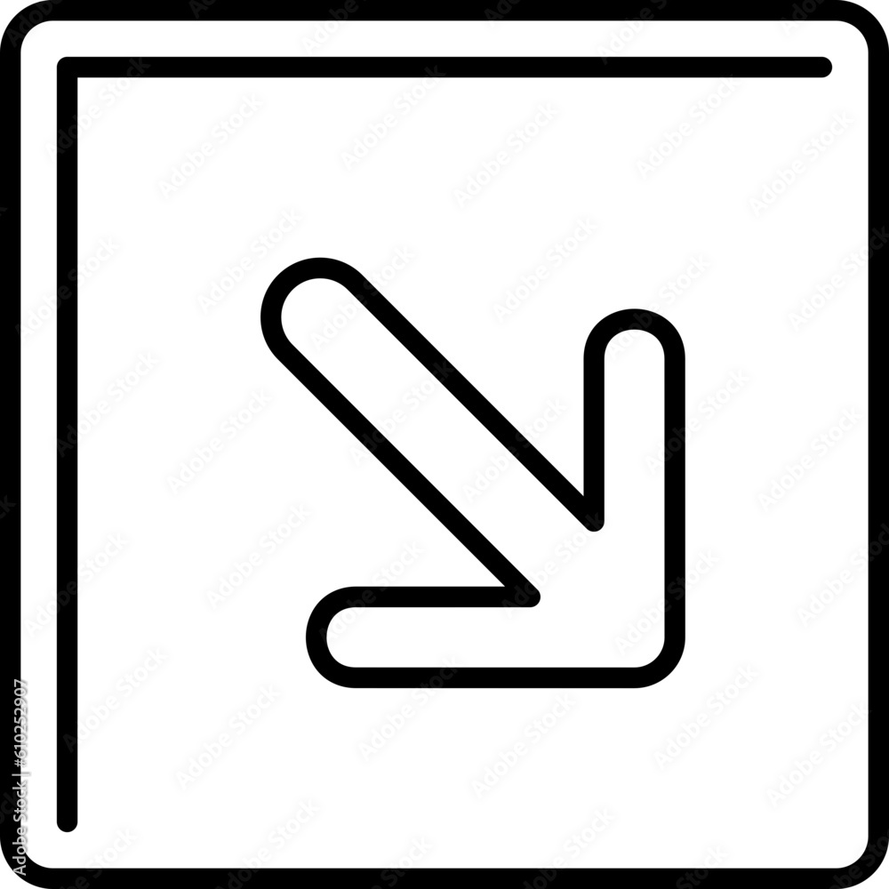 Down Right Icon Down Right Icon