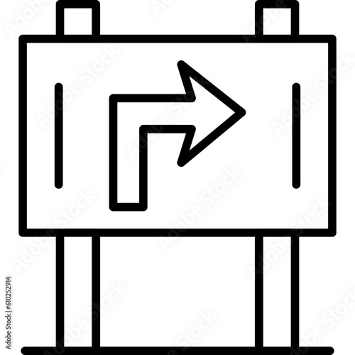Signboard Right Icon
