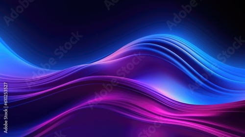 Radiant Glowing Wave Background