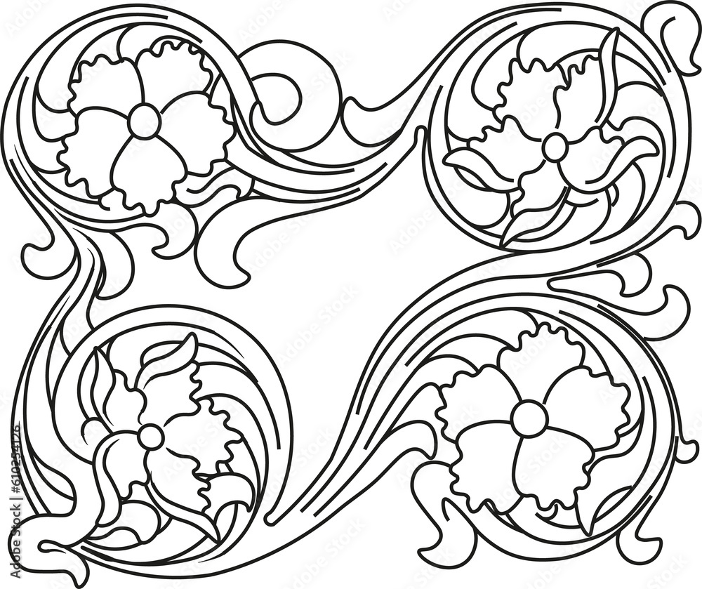 pattern sheridan carving style for leather carving tools pattern sheridan carving style for leather carving tools