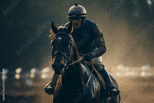 Horse racing, generated ai © Art Gallery