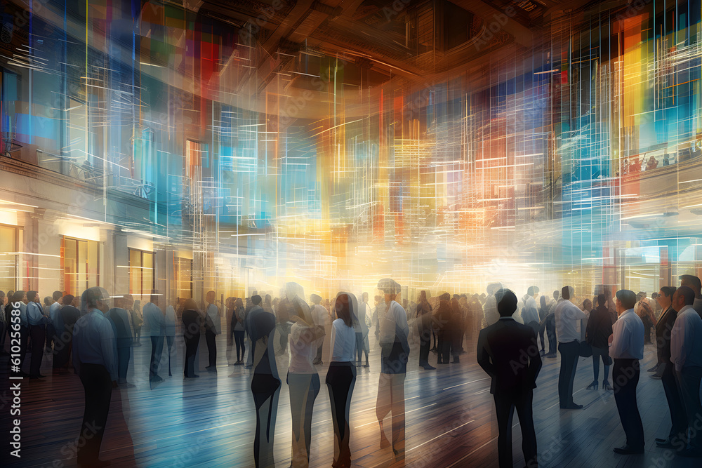Abstract blurred event with people. Background Abstract blurred event with people. Background