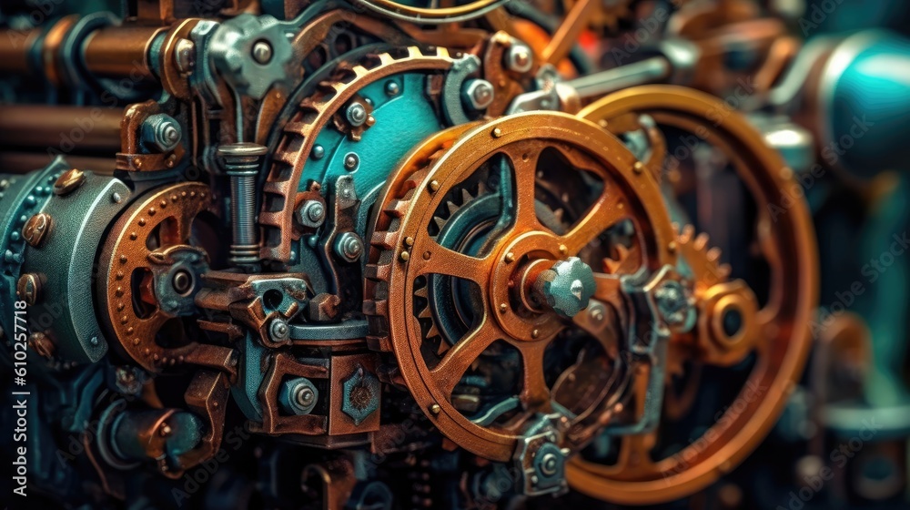 Metal gears and cogs steampunk Metal gears and cogs steampunk