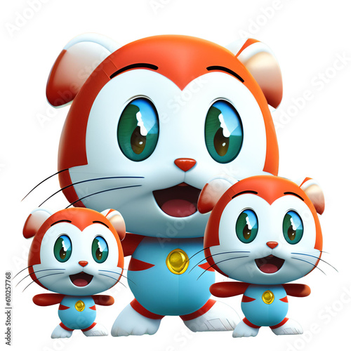 Kimumu 3  is so cute in cartoon 2023 created with Generative Ai technology