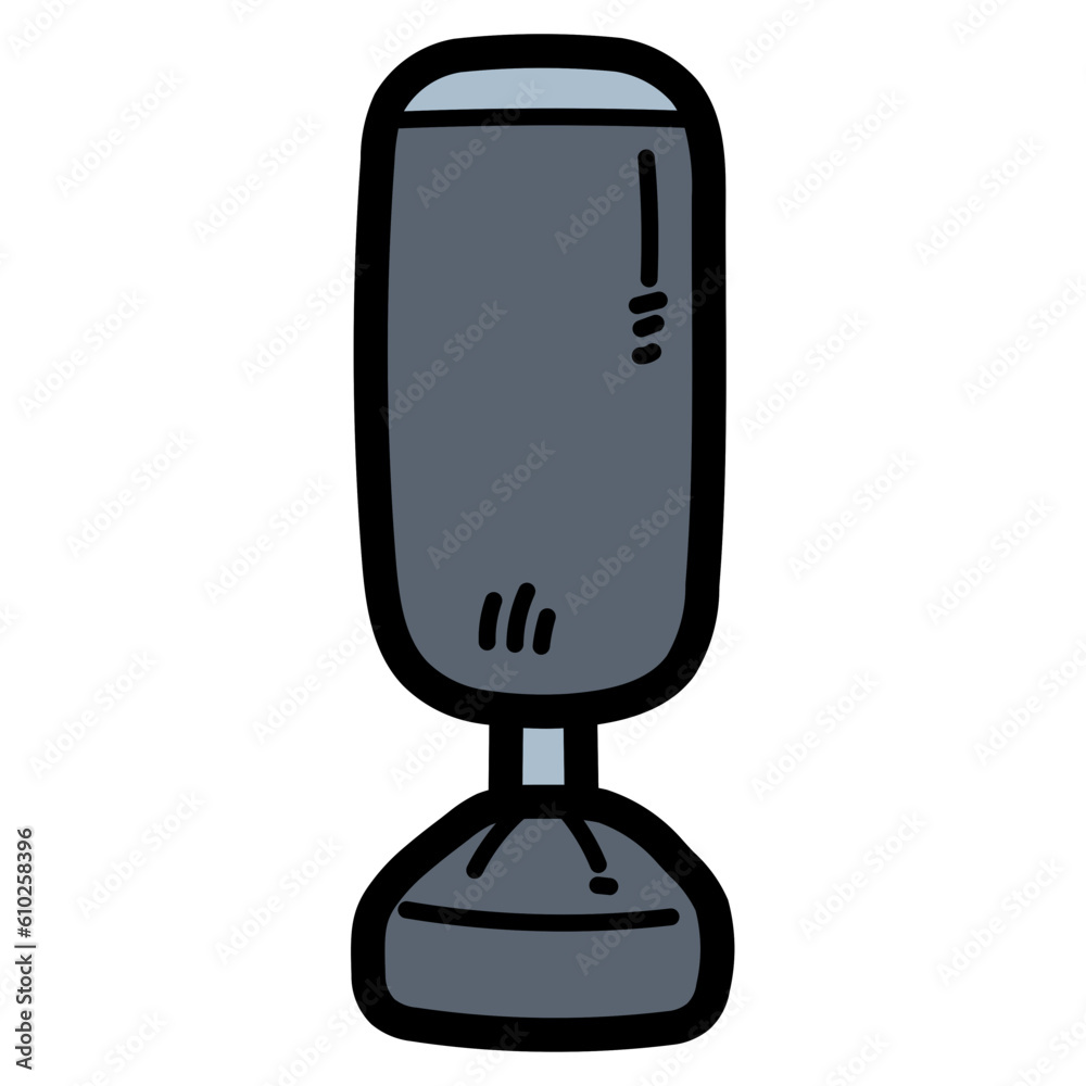 punching bag filled outline icon style