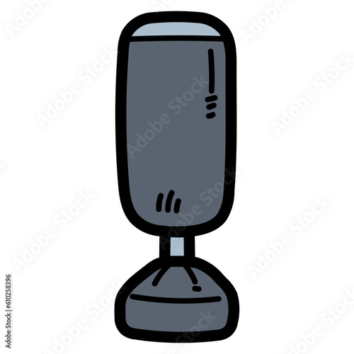 punching bag filled outline icon style