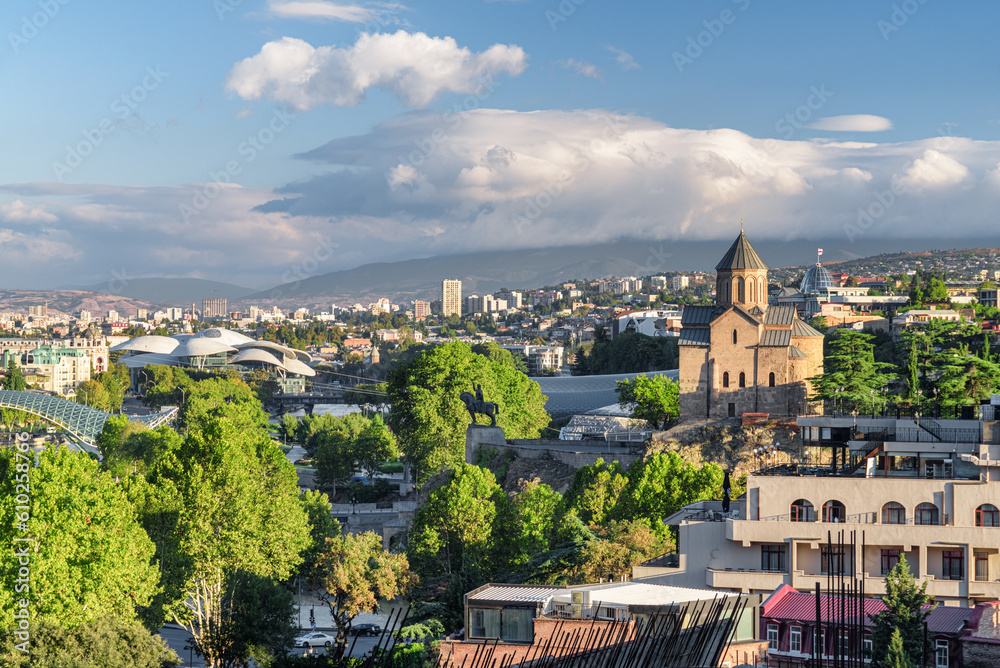Awesome city view of Tbilisi, Georgia