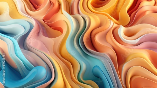 Multicolored Wave Background