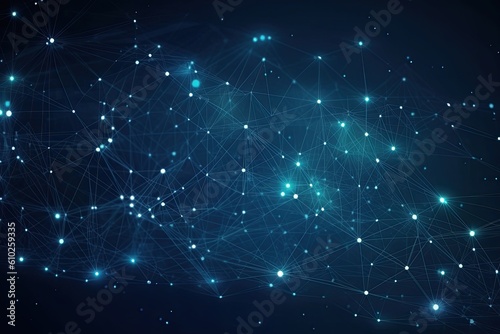 Network Technology Background. Computer brain concept. Generative AI © Gelpi