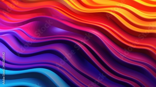 Wavy Smooth Colorful Background