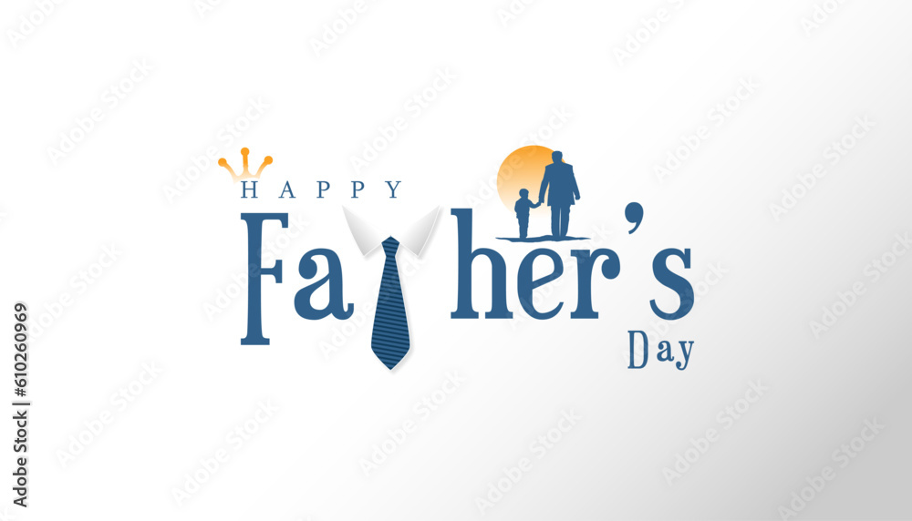 Happy Father's Day, vector illustration