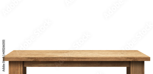 wooden table template, desk mock-up, 3d rendering