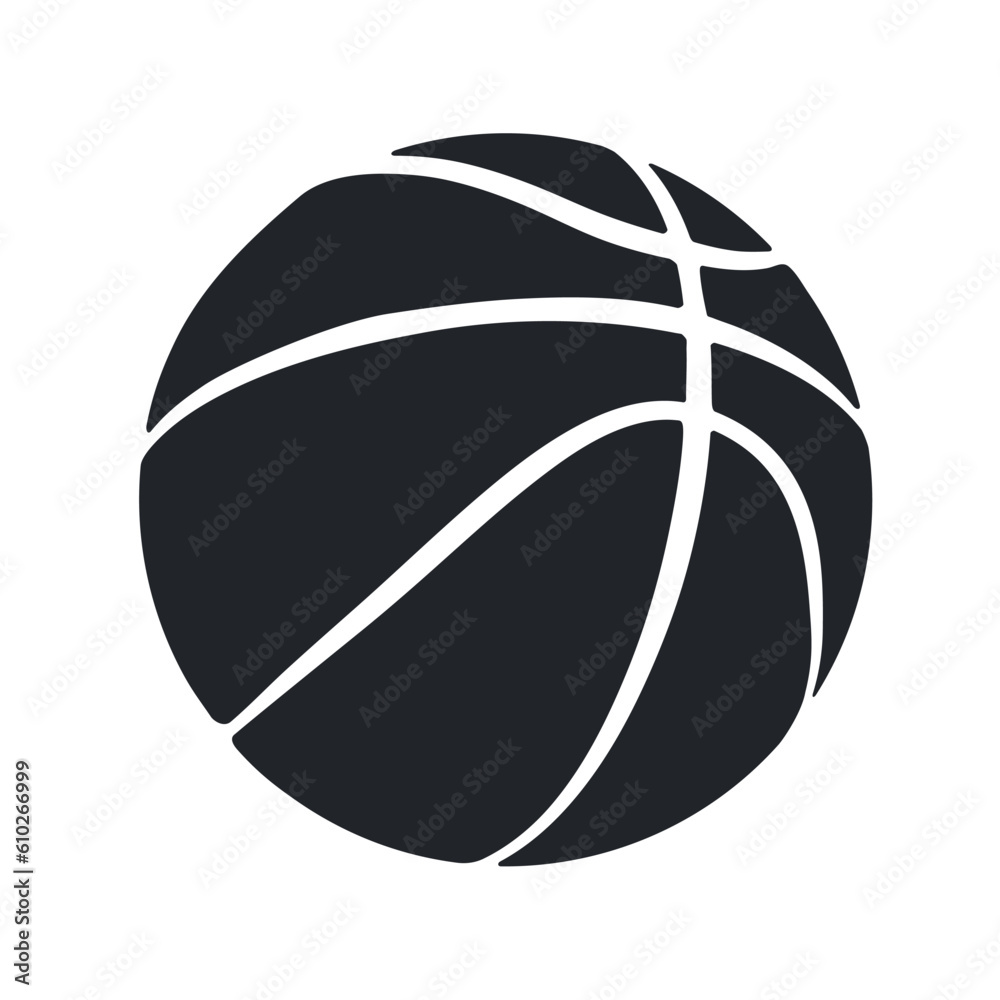 Basketball ball. Vector icon