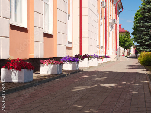 Gomel, BELARUS - MAY 26, 2023: The district center is the city of Buda Kosheleva. executive committee photo