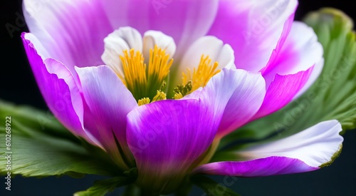 Beautiful floral macro photography  AI Generated 