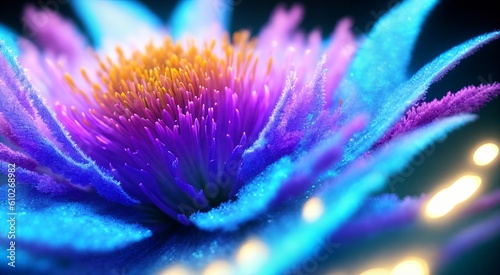 Beautiful floral macro photography [AI Generated]