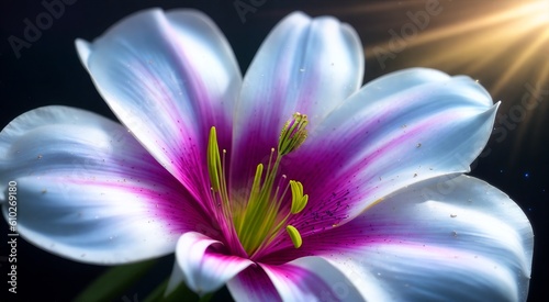 Beautiful floral macro photography  AI Generated 