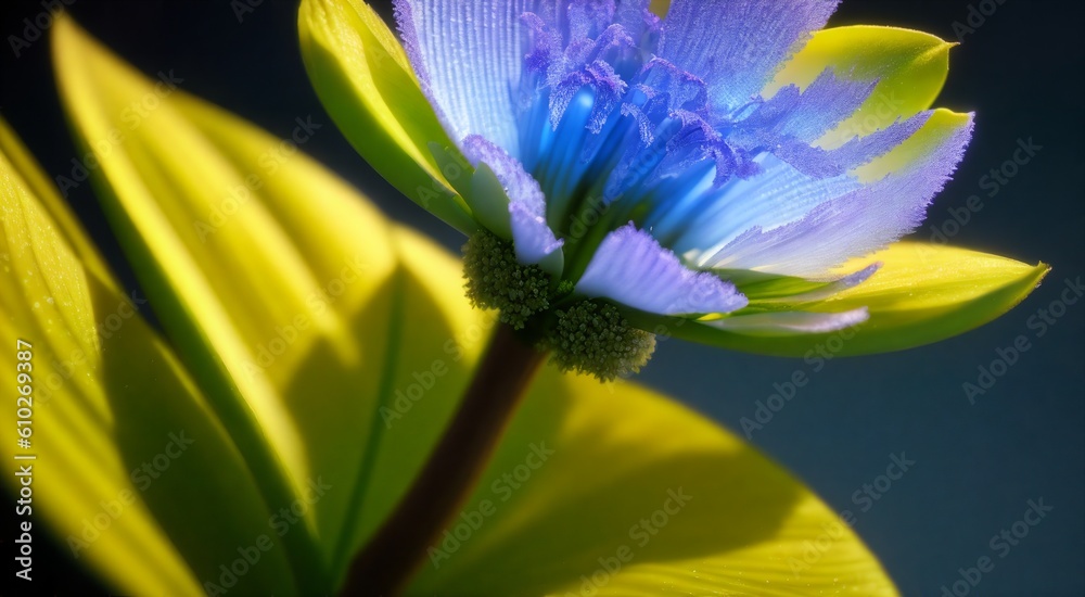 Obraz premium Beautiful floral macro photography [AI Generated]
