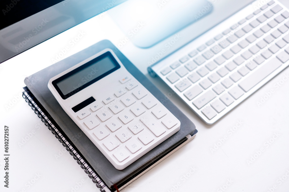 close up of the calculator and keyboard close up of the calculator and keyboard